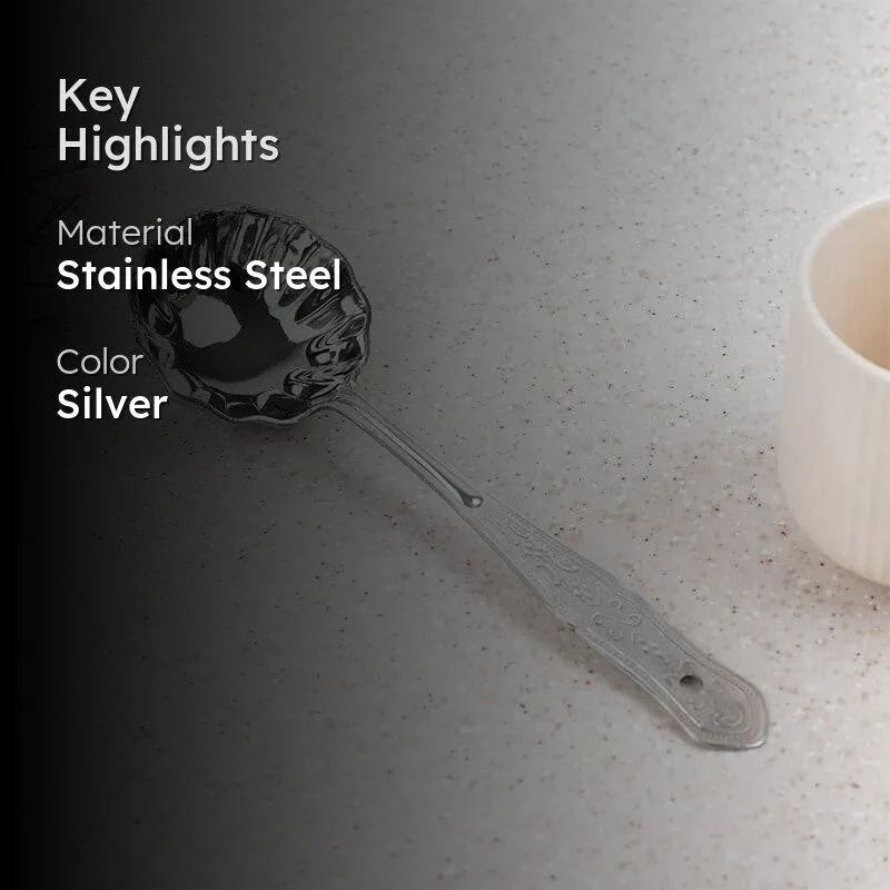 Premium Nijo Stainless Steel Kitchen Ladle - Dishwasher Safe media 2