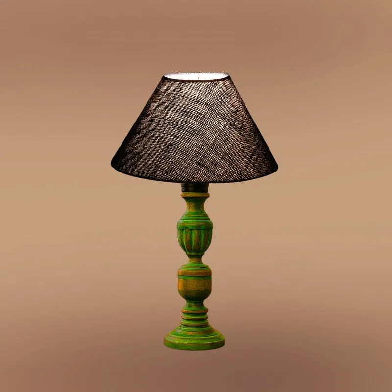 Arvello Velin Wooden Table Lamp - Blue media 6