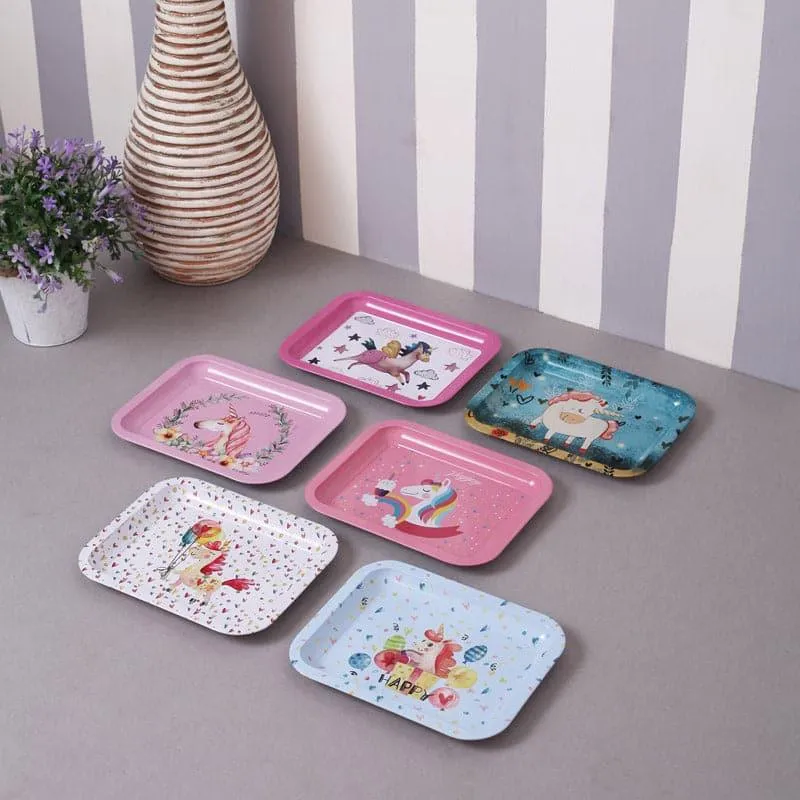 Unicorn Cast Tray - Set Of Six media 1