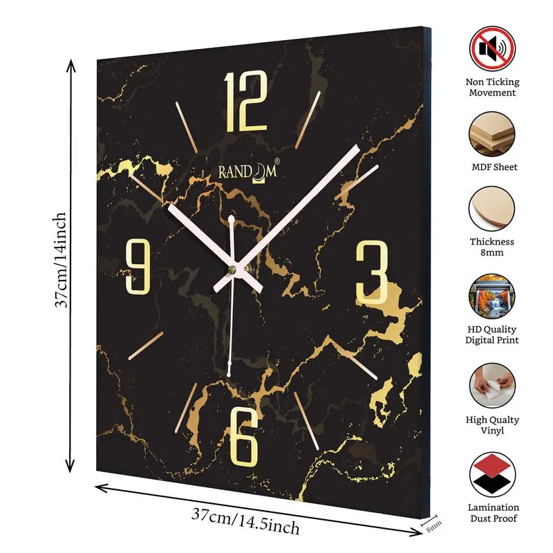 Aurexa Analog Wall Clock - Black media 8