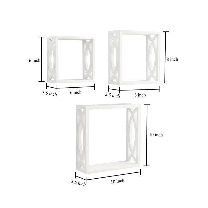 Eclectic Exhibitors Wall Shelf - White - Set Of Three media 4