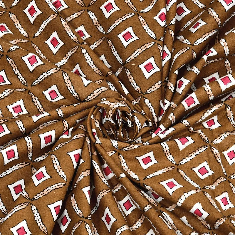 NobleNest Cotton Bedsheet (Brown) - 144 TC media 6