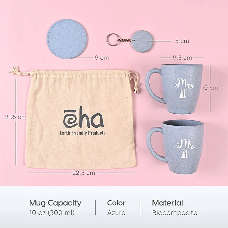 Ever Rice Husk Coffee Mug (300 mL Each/Pastel Blue) - Four Piece Set media 7