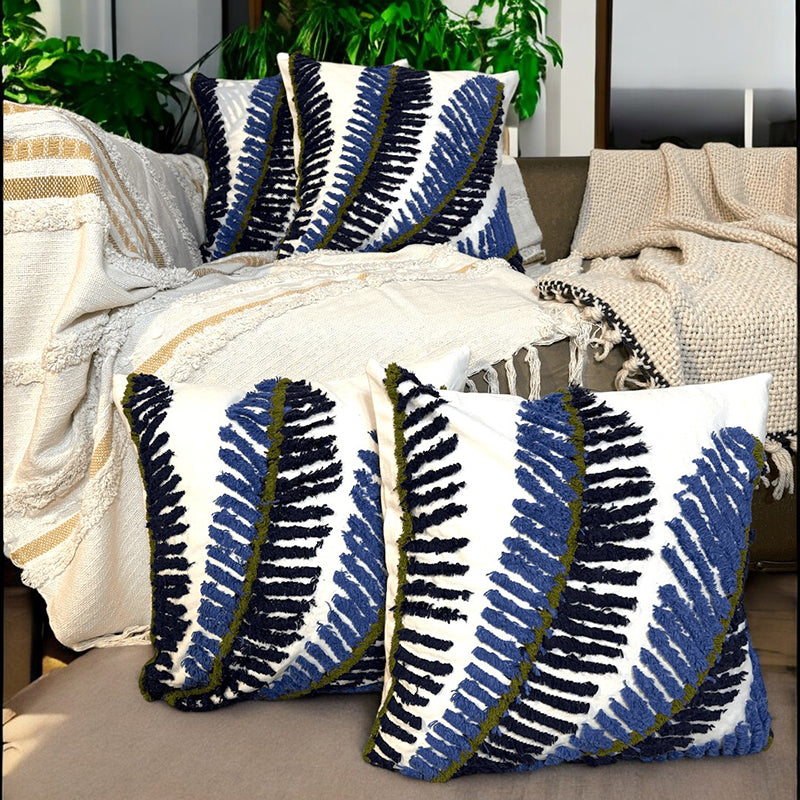 Dream Weft Tufted Cushion Cover Set - Set Of Four