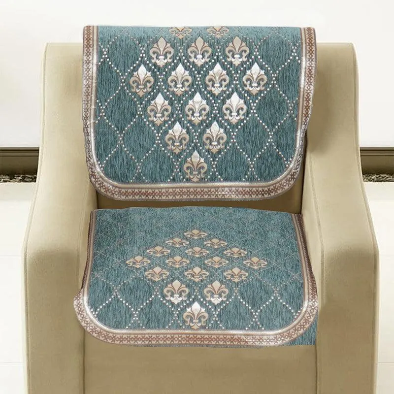 Nidha Sofa Cover (Turquoise) media 4