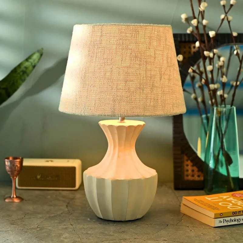 Birdo Wooden Table Lamp - White media 1