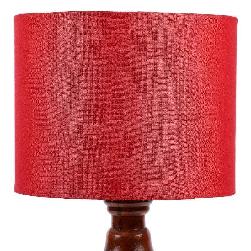 Bloss Winde Fabric Table Lamp - Red,Brown media 5
