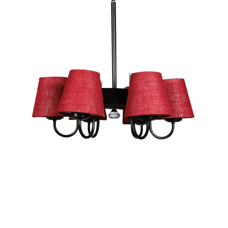 Viya Conical Ceiling Lamp - Maroon media 4