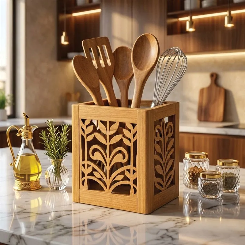 Table Nest MDF Rustic Cutlery Stand media 6