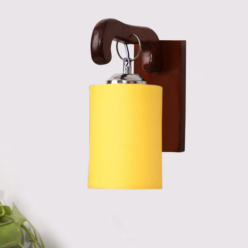 Klarion Wooden Wall Lamp - Yellow media 3