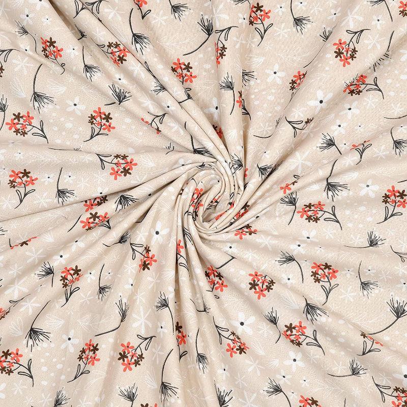 Reco Floral Reversible Cotton Dohar (Beige)  - 180 GSM media 3