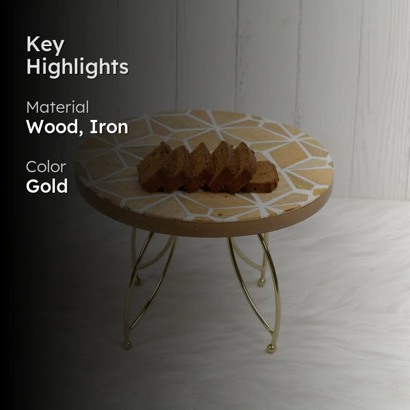 Elevated Charm Cake Stand - Gold media 2