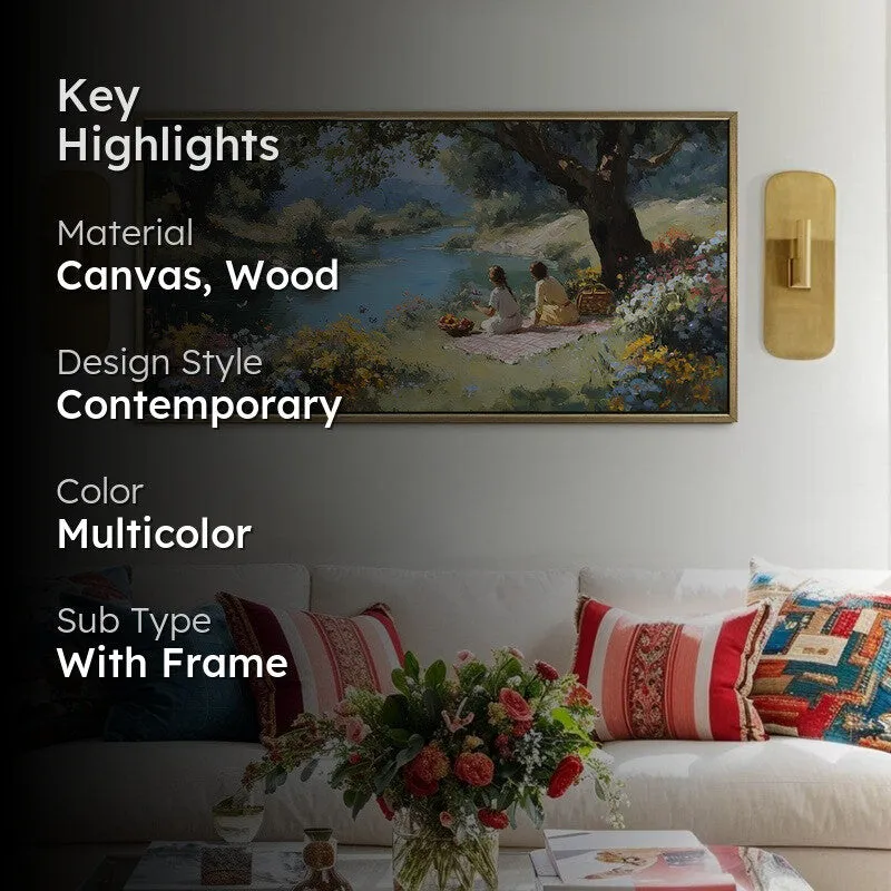 Fields of Ease Canvas Wall Painting With Frame media 2