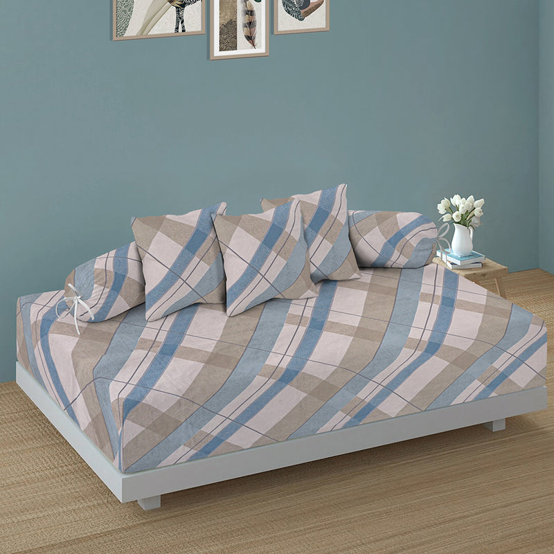 Ocean Lines Diwan Set - Six Piece Set