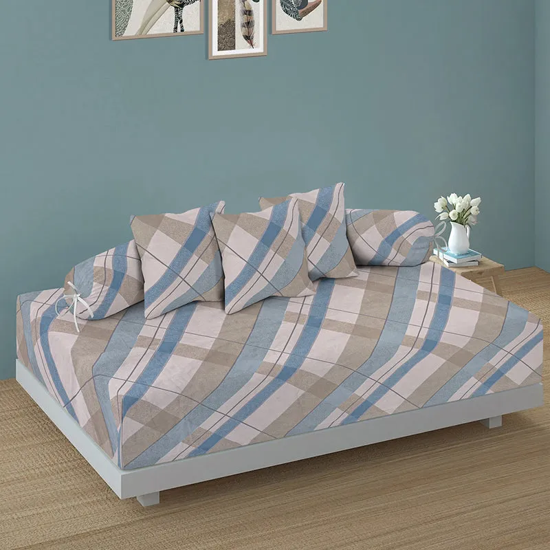Ocean Lines Diwan Set - Six Piece Set media 1