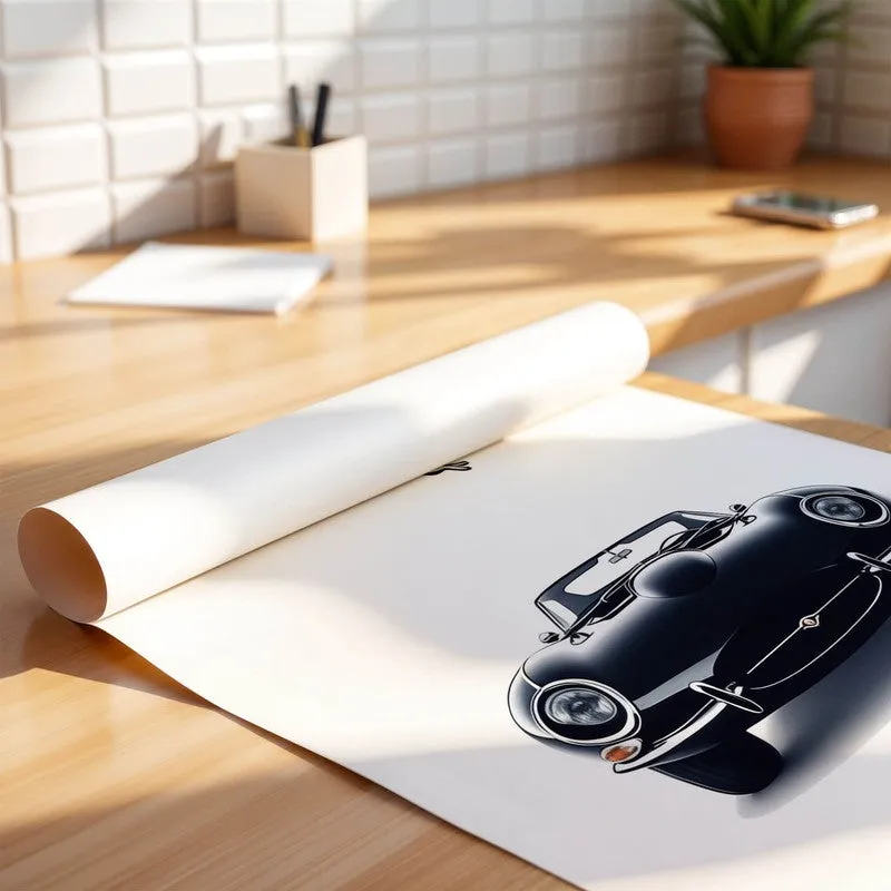 Jaguar Elegance Wall Poster - Black media 4