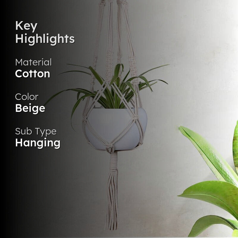 Aylin Macrame Plant Hanger - Set Of Two media 2