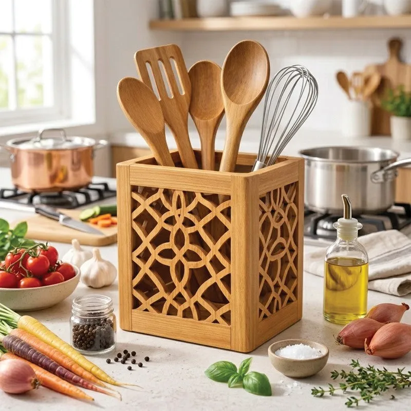 Prime Dine MDF Rustic Cutlery Stand media 5