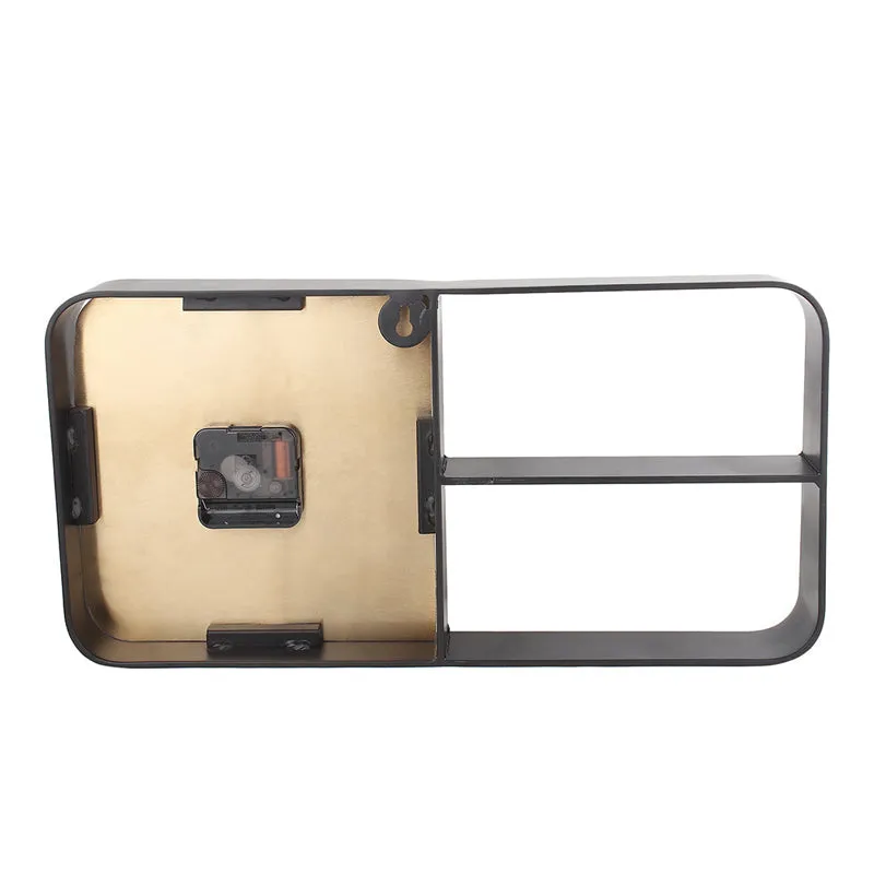 Herlin Iron Wall Clock With Shelf media 4
