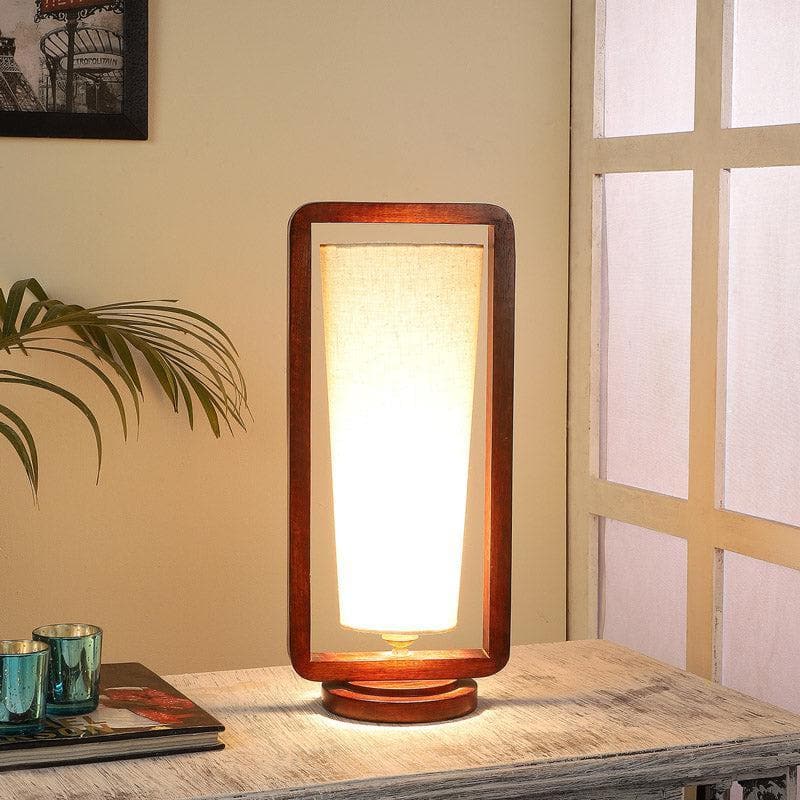 Glaca Fabric Table Lamp - Brown