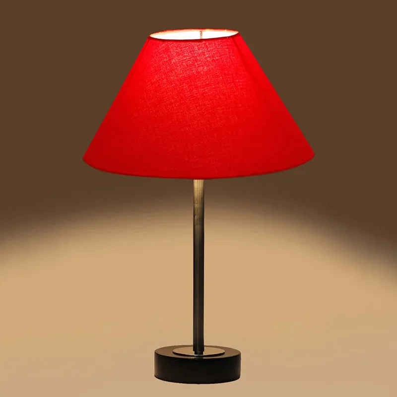 Cotin II Rodin Wooden Table Lamp - Red,Silver,Black media 6