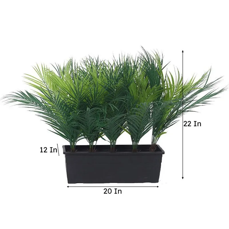 Faux Realtouch Areca Palm Plant With Black Plastic Pot - 1.8 Feet media 7