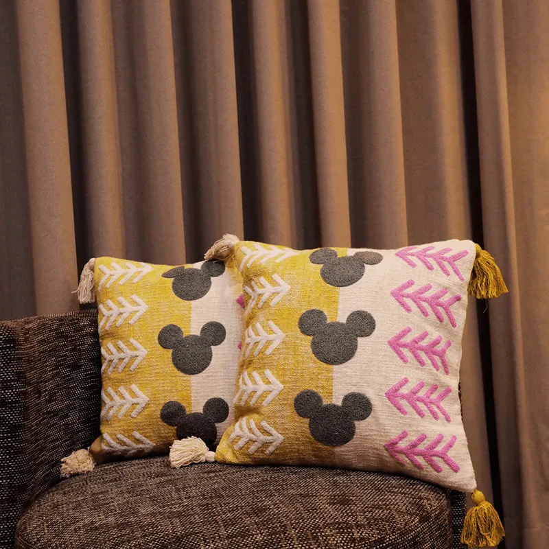 Plush Pavilion Tufted Cushion Cover (Multicolor) - Set Of Two media 1