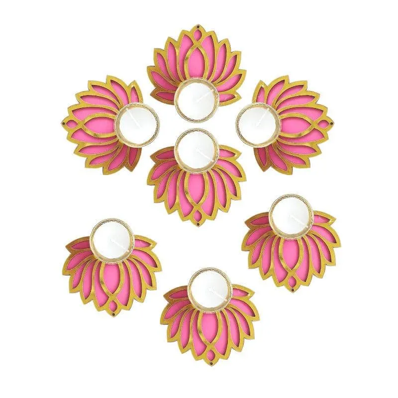 Kamal Kaantha Tealight Candle Holder - Set Of Seven media 4