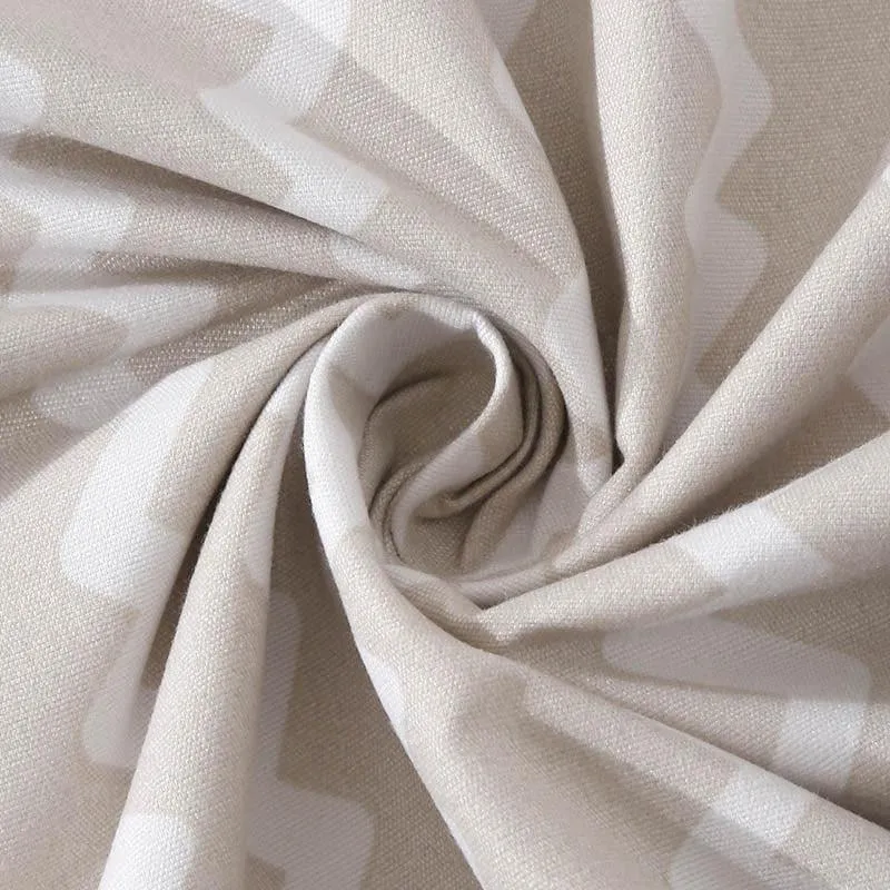 Striped Wonder Bedsheet (Beige) - 150 GSM media 4