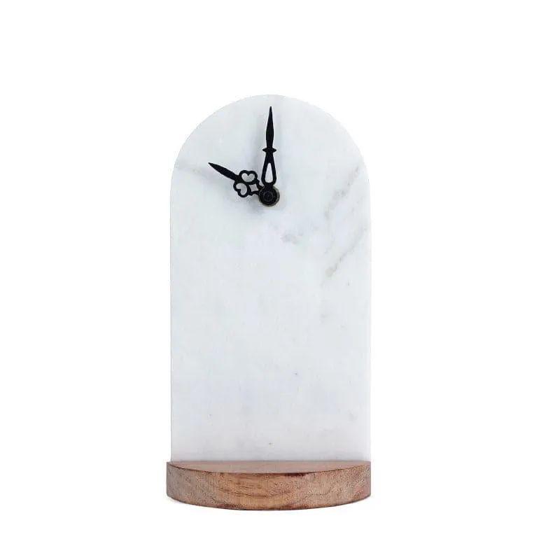 Fruna Hand Crafted Marble Table Clock media 5