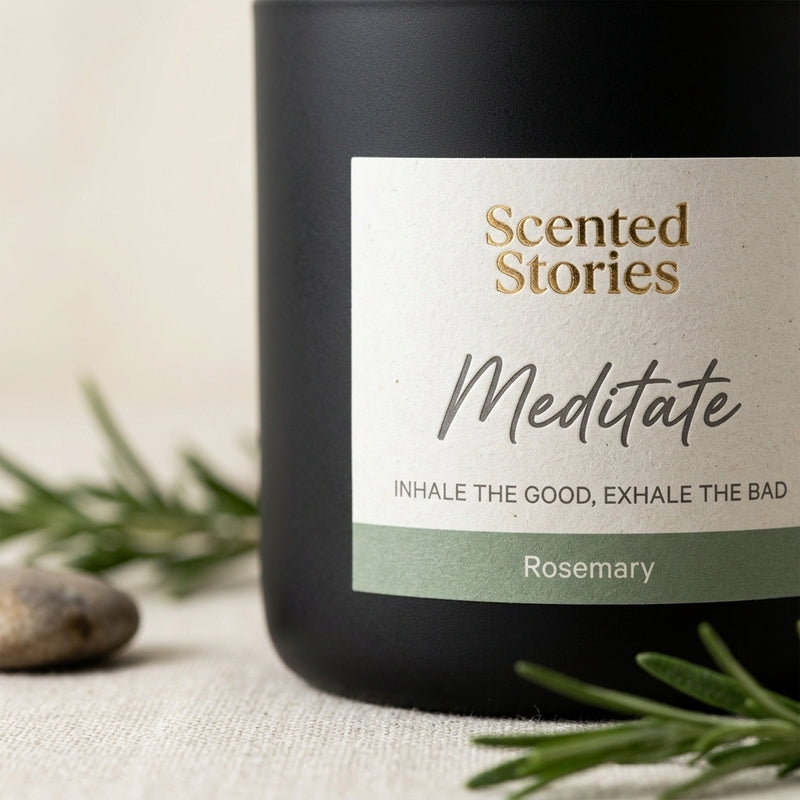 Meditate Scented Soy Wax Candle media 3