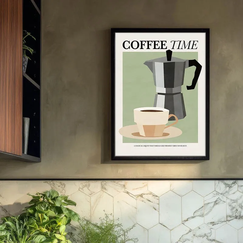 Coffee Bliss Archival Canvas Wall Art - Black media 3