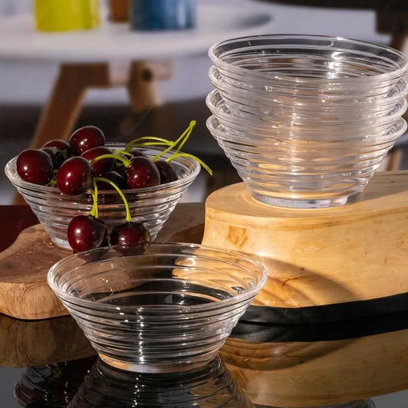 Ruby Glass Bowl- Set Of Six media 1