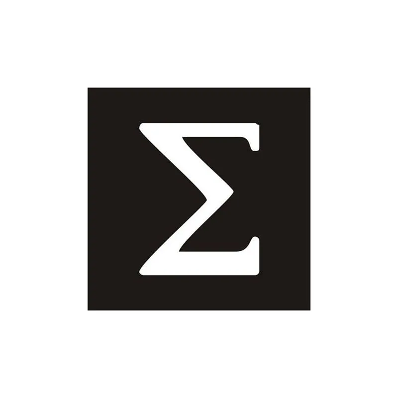 Sigma Symbol Black Iron Wall Accent media 3