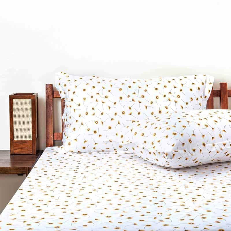 Tiny Twines Cotton Bedsheet (Yellow) - 180 TC media 4