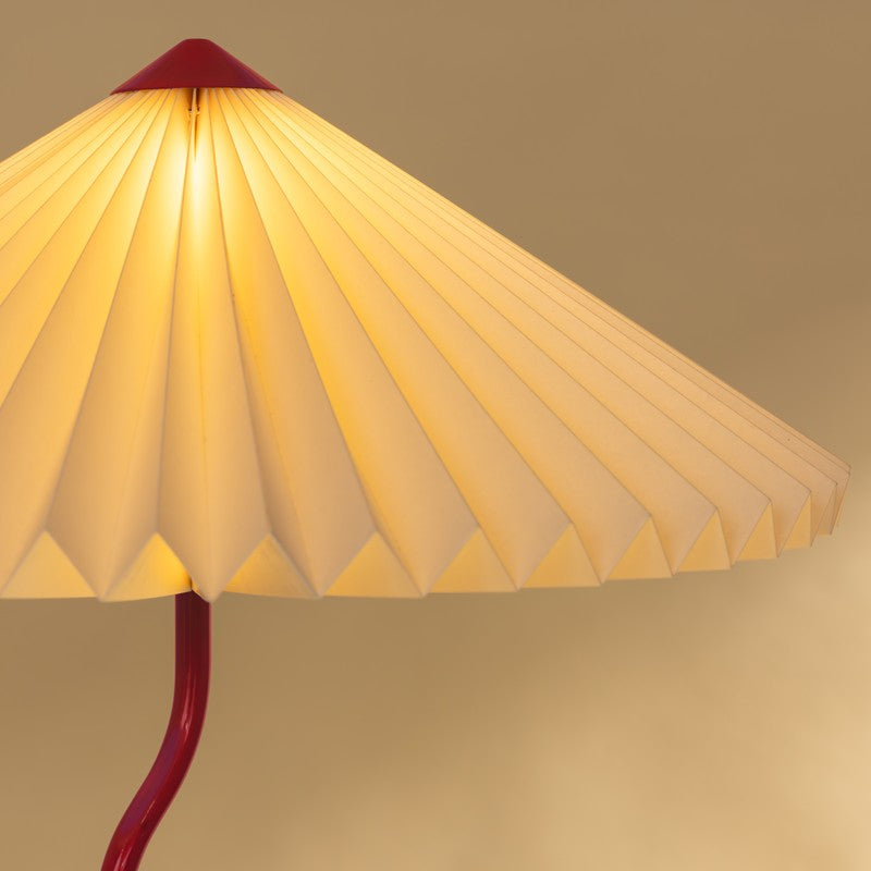 Fig Living Wavy Iron Floor Lamp - Crimson Red media 5