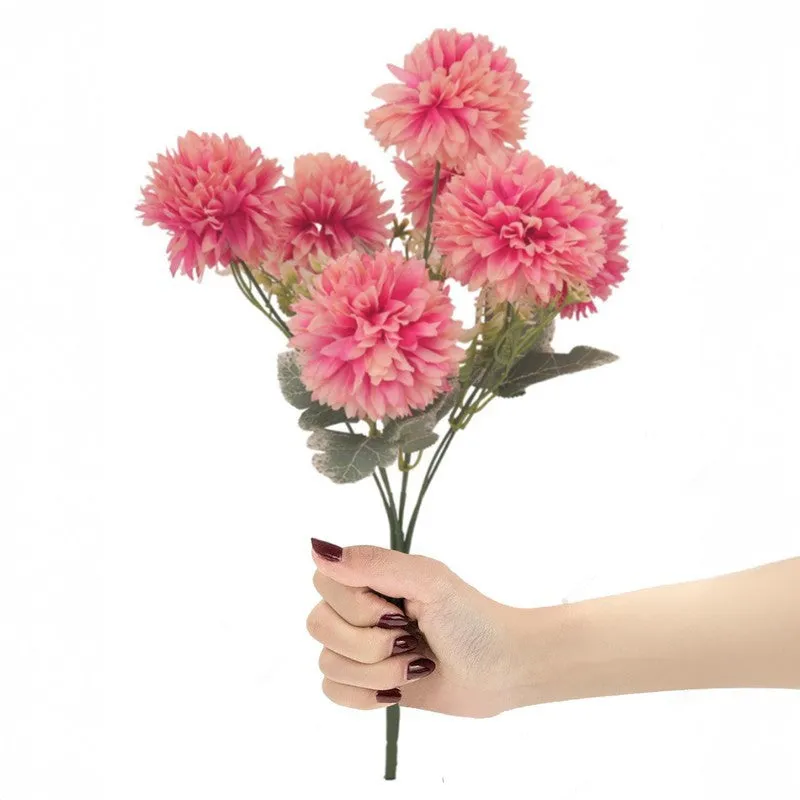 Eternal Blooms (Pink ) Lifelike Artificial Flowers - Set Of Two media 3