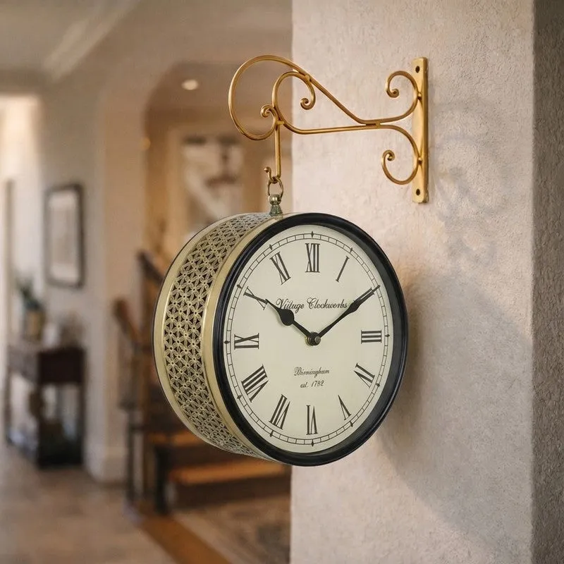 Regal Timekeeper Iron Wall Clock media 1