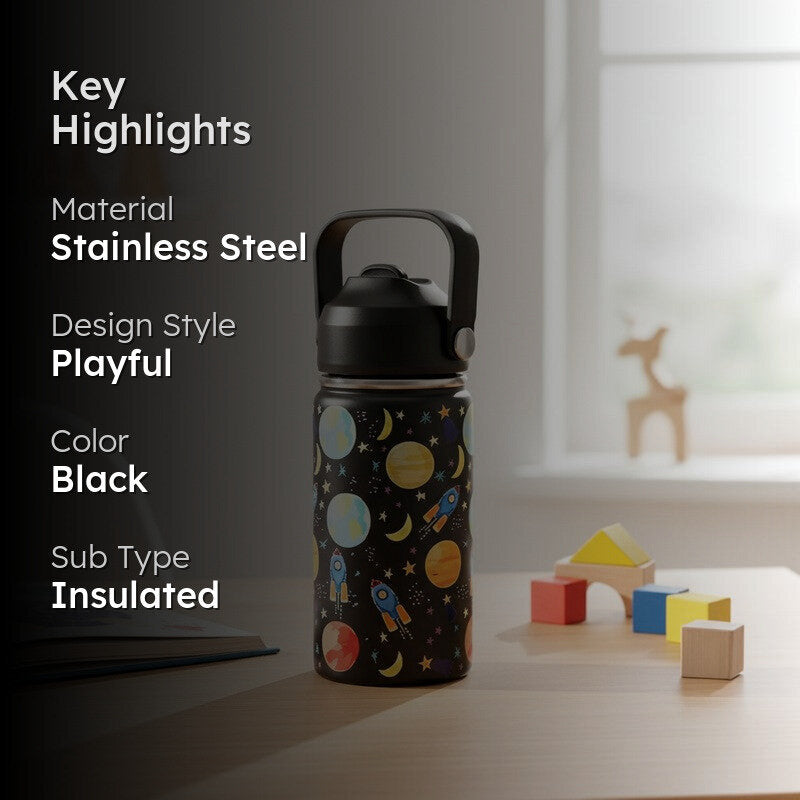 Rioware Space Splash Stainless Steel Bottle - 350 mL media 2