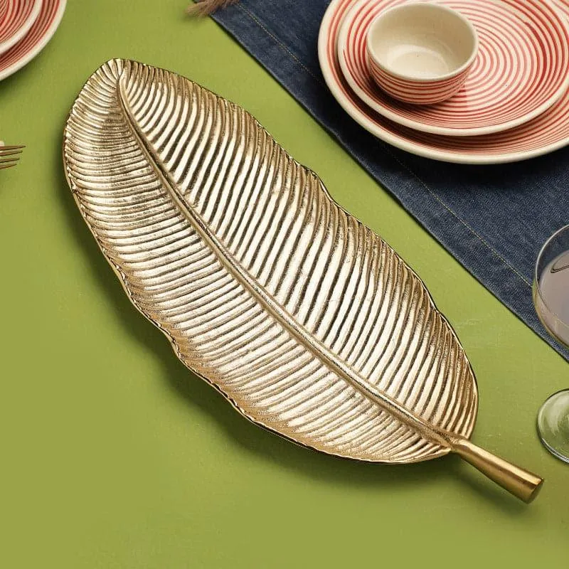 Dervo Leaf Aluminum Platter media 1