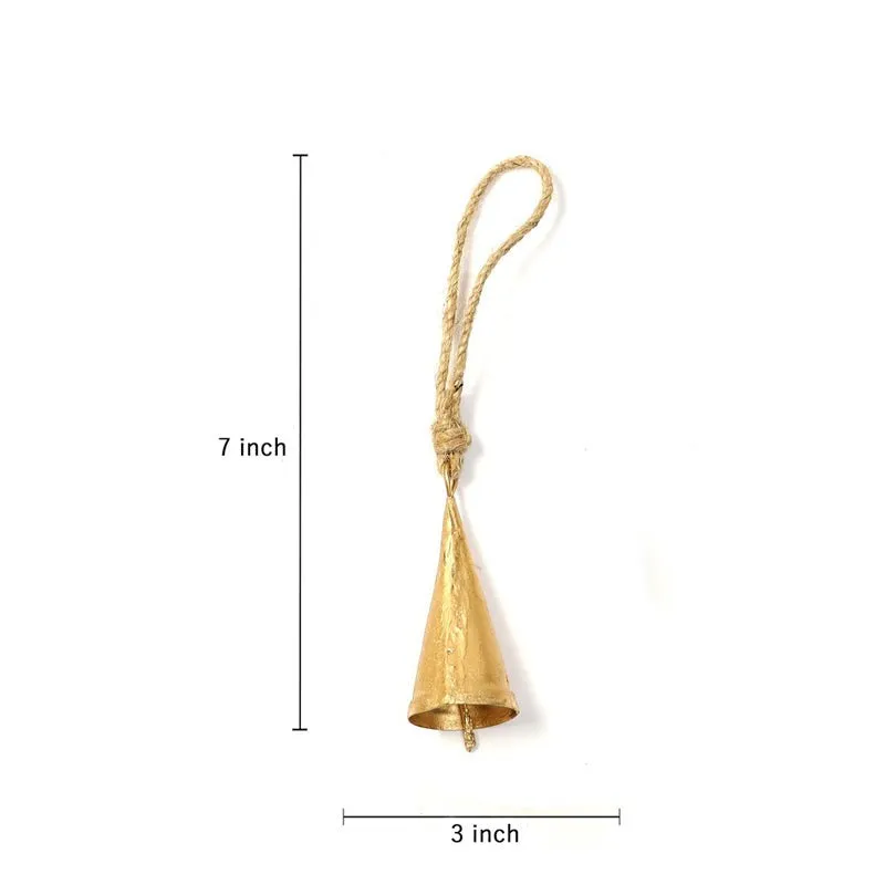 Conical Metal Hanging Bell - Set Of Ten - 7