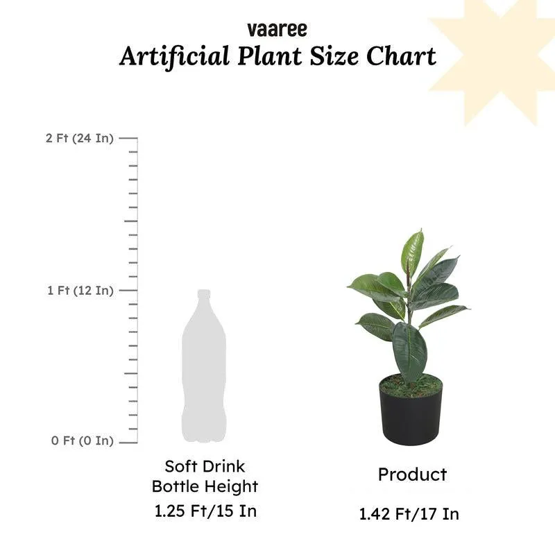 Foliage Finesse Artificial Plant With Black Plastic Pot media 7