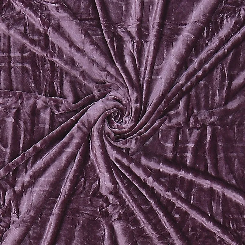 Monte Carlo Warmora Geometric Print Polyester Blanket (Wine) - 210 GSM media 6