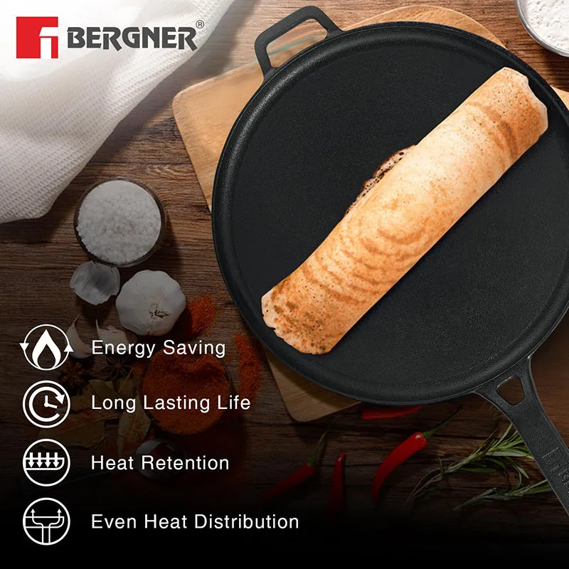 Bergner Arden Induction Safe Cast Iron Tawa - 29 cm media 6