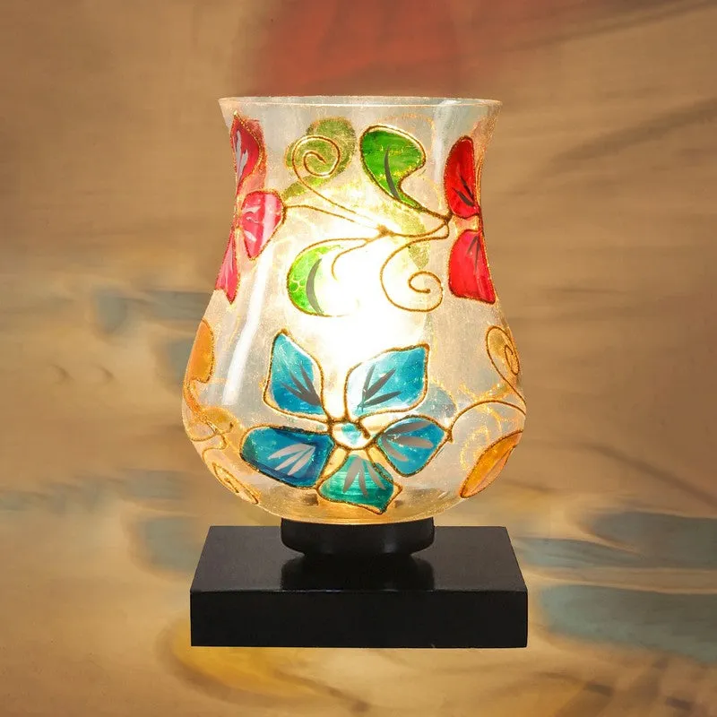 Levora Mosaic Glass & Wooden Table Lamp - Multicolor media 7