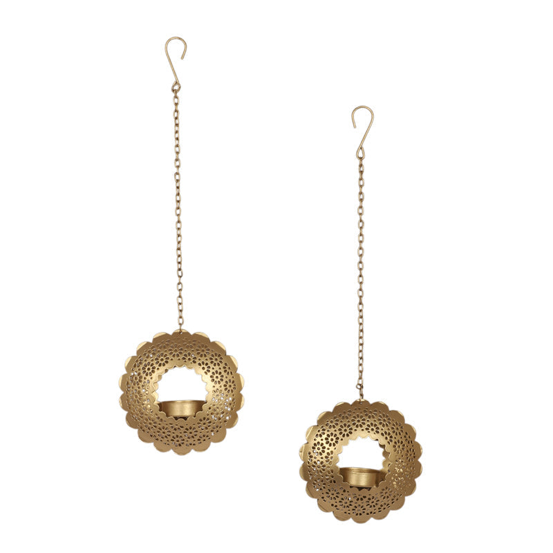 Flame Luxe Hanging Tea Light Holder - Set Of Two media 5