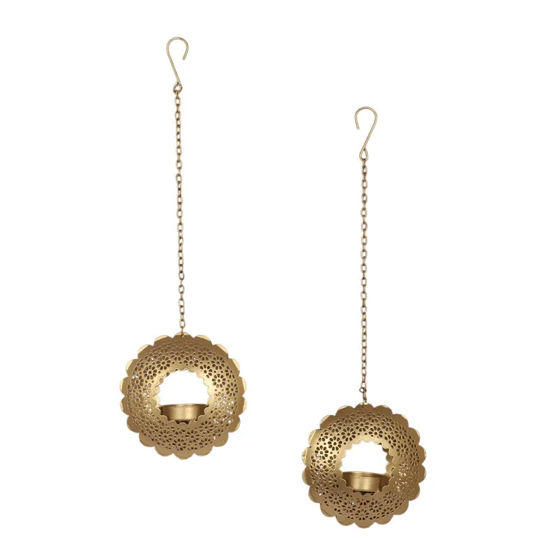 Flame Luxe Hanging Tea Light Holder - Set Of Two media 5