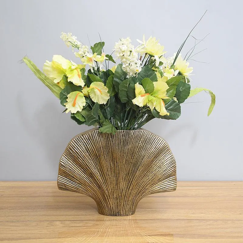 Sea Treasure Vase - Antique Gold media 1