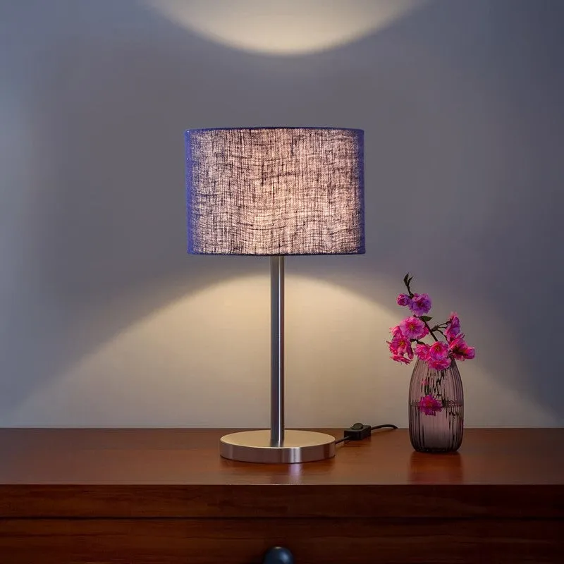 Noctra Dusk Glow Metal Table Lamp - Blue media 1