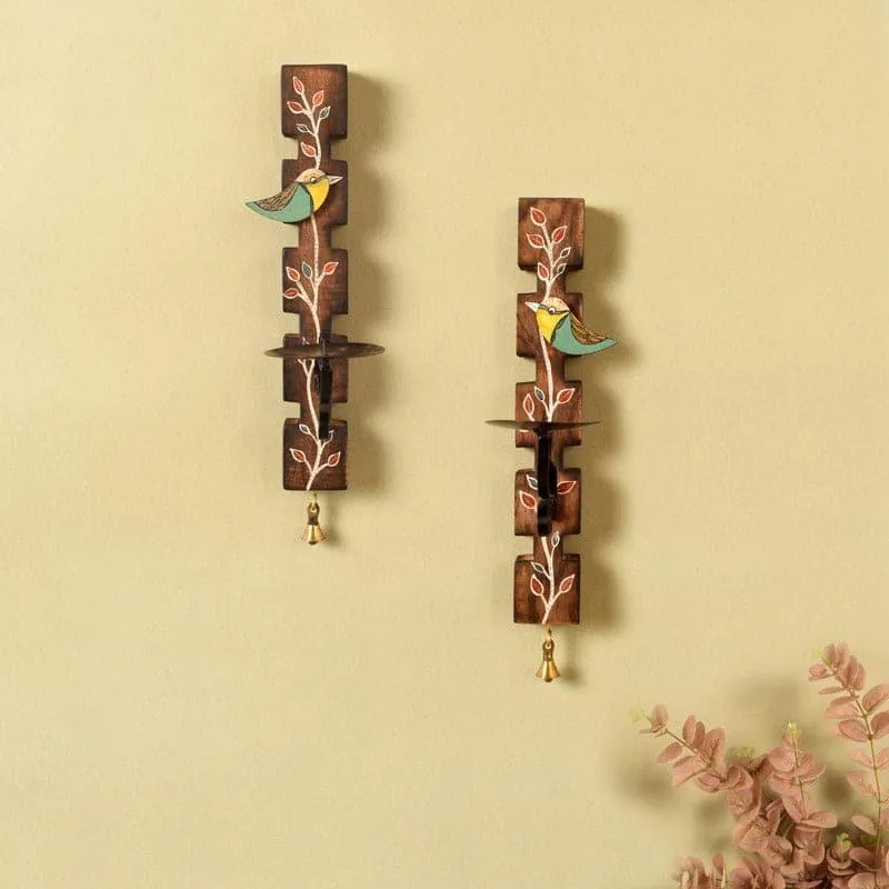 Birds Of Paradise Candle Stand - Set Of Two media 3